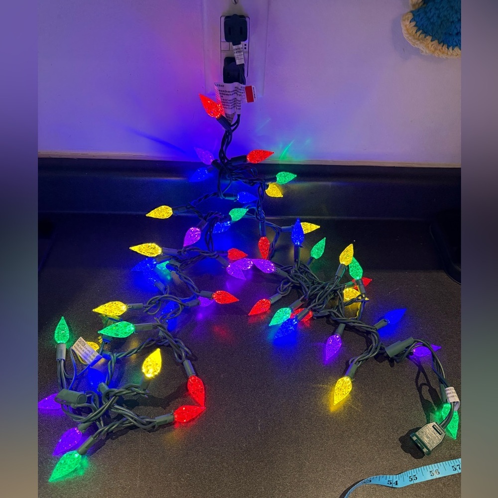 Colorful string Christmas  Lights